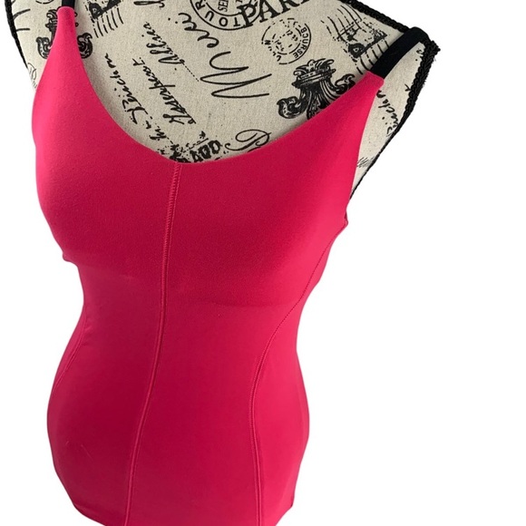 Champion Workout Tank Top Lightly padded, Mesh Back, fuchsia pink, Women's XS - Picture 9 of 11